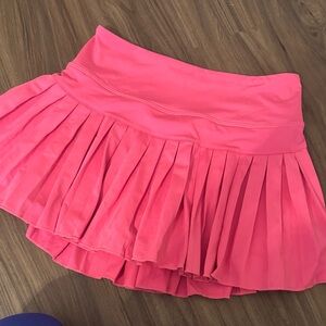 Vibrant Pink Pleated Mini Skirt
